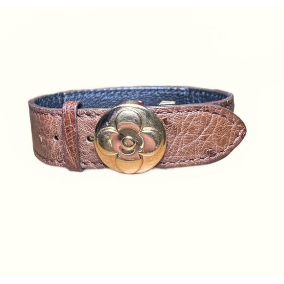 Louis Vuitton Jewelry - Louis Vuitton Ostrich Leather Bracelet